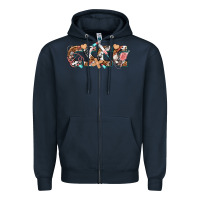 Navy CSCC Cutaneous Squamous Cell Cancer Zipper Hoodie - texasbilliewilder
