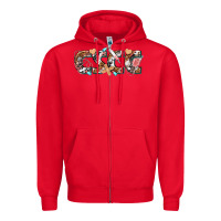 Red CSCC Cutaneous Squamous Cell Cancer Zipper Hoodie - texasbilliewilder