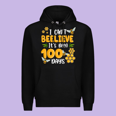 I Cant Beelieve Its Been 100 Days Premium Hoodie Designed By Maliassmallbusiness
