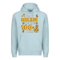 Blue Mist i cant beelieve its been 100 days Premium Hoodie - MaliasSmallBusiness