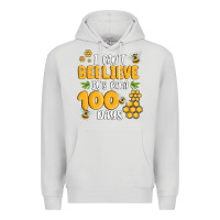 Dove Grey i cant beelieve its been 100 days Premium Hoodie - MaliasSmallBusiness