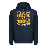 Navy i cant beelieve its been 100 days Premium Hoodie - MaliasSmallBusiness