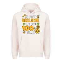 Pale Pink i cant beelieve its been 100 days Premium Hoodie - MaliasSmallBusiness