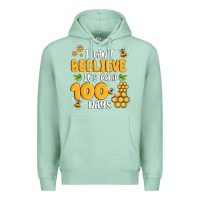 Seafoam i cant beelieve its been 100 days Premium Hoodie - MaliasSmallBusiness