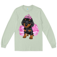 Matcha balerina dachshund with tutu Long Sleeve Tee - RanaPortraitStore