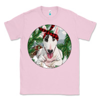 Bubblegum Pink bull terrier and farm Classic Tee - RanaPortraitStore