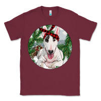 Burgundy bull terrier and farm Classic Tee - RanaPortraitStore