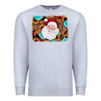 Heather Grey santa background Premium Sweatshirt - JahusDesignShop