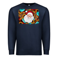 Navy santa background Premium Sweatshirt - JahusDesignShop