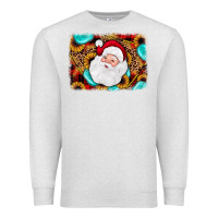 Oatmeal Heather santa background Premium Sweatshirt - JahusDesignShop