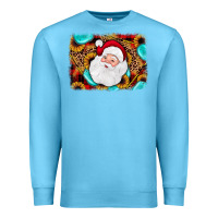 Ocean Blue santa background Premium Sweatshirt - JahusDesignShop