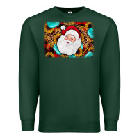 Sports Green santa background Premium Sweatshirt - JahusDesignShop