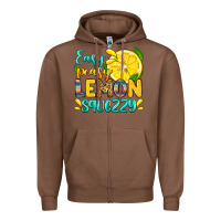 Chestnut easy peasy lemon squezzy Zipper Hoodie - Zillion Design Studio