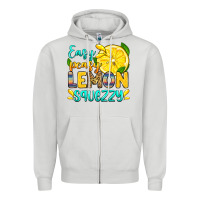 Dove Grey easy peasy lemon squezzy Zipper Hoodie - Zillion Design Studio