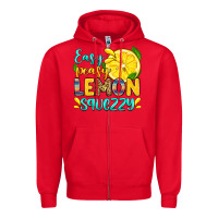 Red easy peasy lemon squezzy Zipper Hoodie - Zillion Design Studio