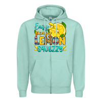 Seafoam easy peasy lemon squezzy Zipper Hoodie - Zillion Design Studio