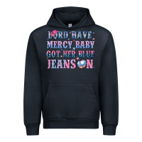 Navy lord have mercy baby got her blue jeans on Urban Hoodie - NancyCooperArtShop