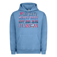 Pigment Pebble Blue lord have mercy baby got her blue jeans on Urban Hoodie - NancyCooperArtShop