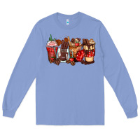 Colony Blue hot chocolate coffee cups Long Sleeve Tee - Zillion Design Studio