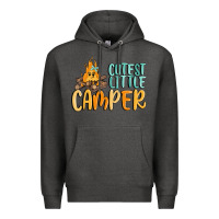 Charcoal Heather cutest little camper Premium Hoodie - MaliasSmallBusiness