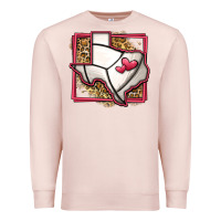 Pale Pink leopard volleyball texas map Premium Sweatshirt - Jasminsmagicworld