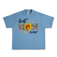 Pebble Blue best mom ever with sunflower Urban Heavy Tee - Artiststas