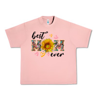Salmon best mom ever with sunflower Urban Heavy Tee - Artiststas