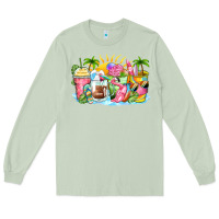 Matcha beach summer coffee cups Long Sleeve Tee - Zillion Design Studio