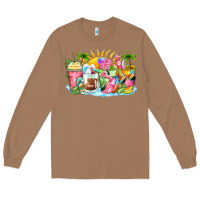 Toasted Coconut beach summer coffee cups Long Sleeve Tee - Zillion Design Studio