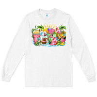 White beach summer coffee cups Long Sleeve Tee - Zillion Design Studio
