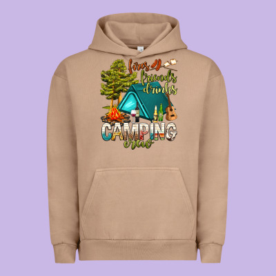 Fires Friends Drinks Camping Crew Urban Hoodie Designed By Nancycooperartshop