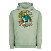 Pigment Oil Green fires friends drinks camping crew Urban Hoodie - NancyCooperArtShop