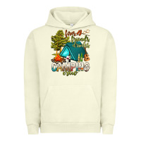 Pigment Pistachio fires friends drinks camping crew Urban Hoodie - NancyCooperArtShop