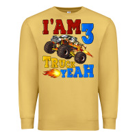 Antique Gold i'am three truck yeah Premium Sweatshirt - Artiststas