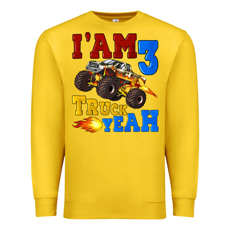 I'am Three Truck Yeah Premium Sweatshirt by Artiststas | Teevron