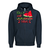 Navy don't eat watermelon seeds Zipper Hoodie - Zillion Design Studio