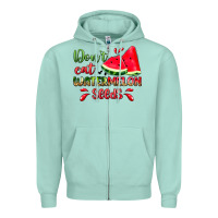 Seafoam don't eat watermelon seeds Zipper Hoodie - Zillion Design Studio
