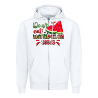 White don't eat watermelon seeds Zipper Hoodie - Zillion Design Studio