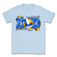 Dusty Blue dad volleyball Classic Tee - Zillion Design Studio