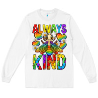 White always bee kind pride lgbtq Long Sleeve Tee - texasbilliewilder