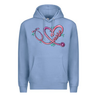 Colony Blue nurse heart Premium Hoodie - MaliasSmallBusiness