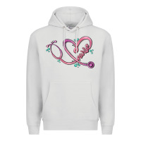 Dove Grey nurse heart Premium Hoodie - MaliasSmallBusiness