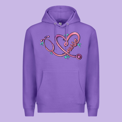 Nurse Heart Premium Hoodie Designed By Maliassmallbusiness