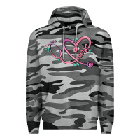 Slate Camo nurse heart Premium Hoodie - MaliasSmallBusiness
