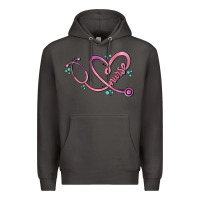 Smoke nurse heart Premium Hoodie - MaliasSmallBusiness