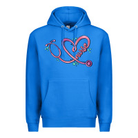 True Royal nurse heart Premium Hoodie - MaliasSmallBusiness
