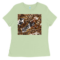 Matcha leopard and cowhides Ladies Tee - BarkalooDesign