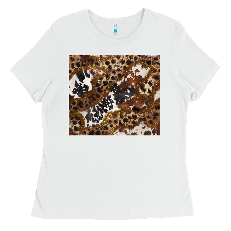 Leopard And Cowhides Ladies Tee by BarkalooDesign | Teevron