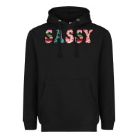 Black sassy Heavyweight Hoodie - JahusDesignShop