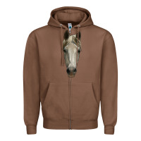 Chestnut horse head Zipper Hoodie - RanaPortraitStore
